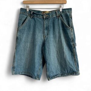 Old Navy Faded Blue Painter Style Jean Shorts for Men